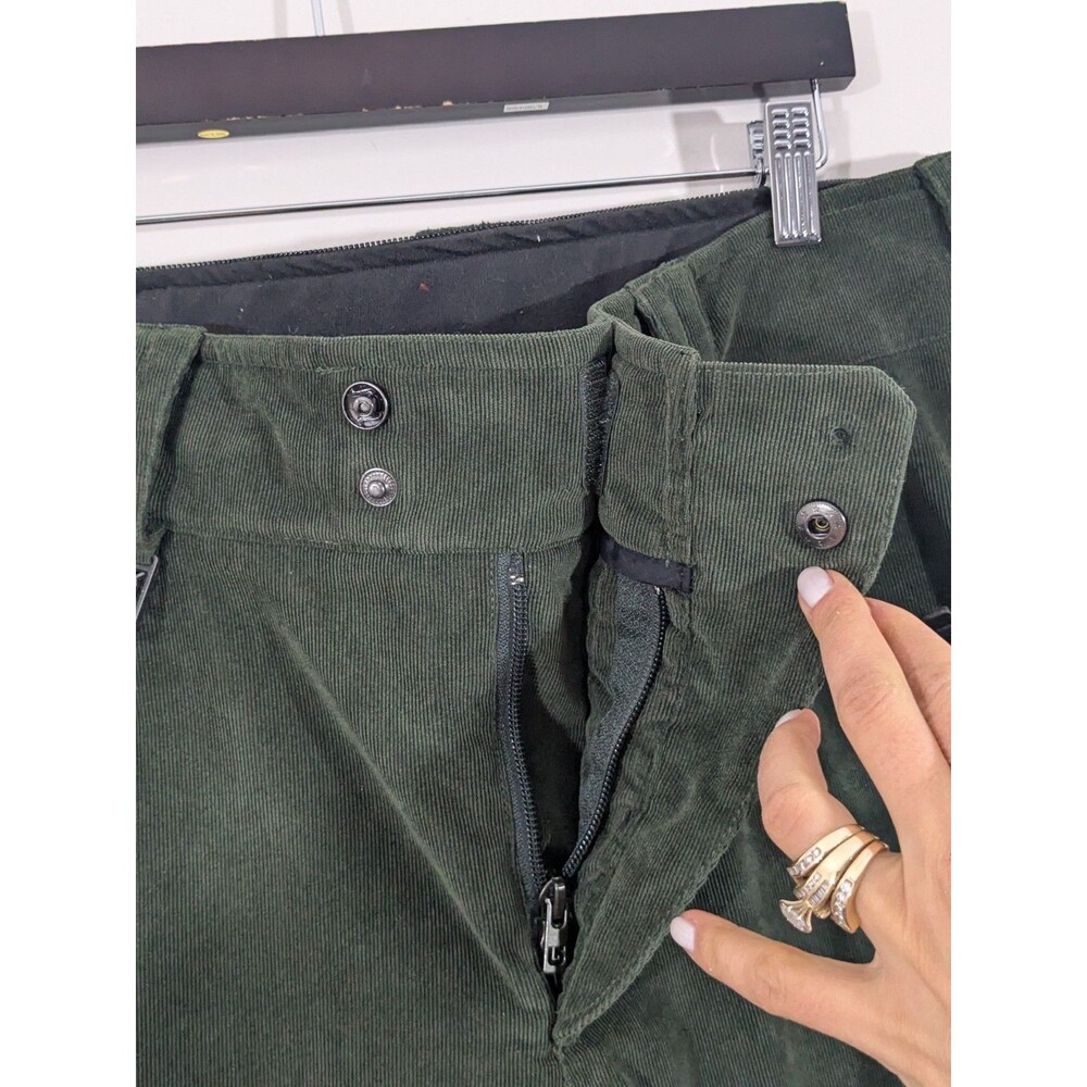 Burton Ronin Green Snowboarding Dry Ride Ski Pants Corduroy Men’s Size Large - Picture 12 of 16